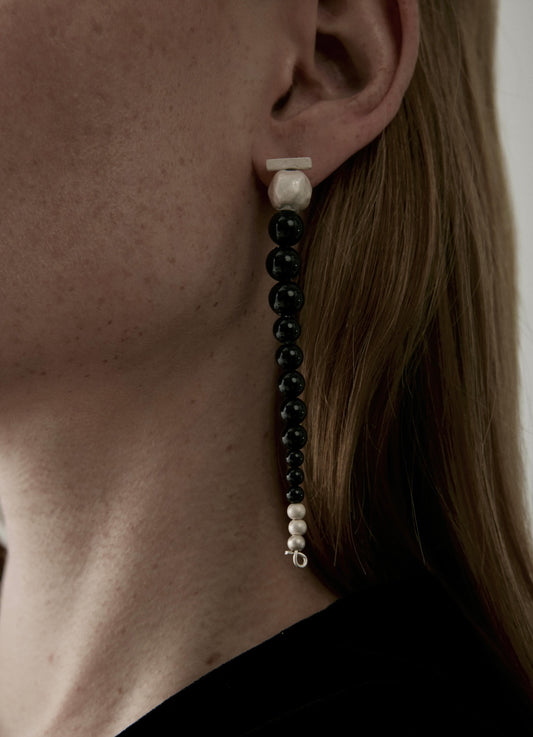 Beaded Waterfall Drop Earrings