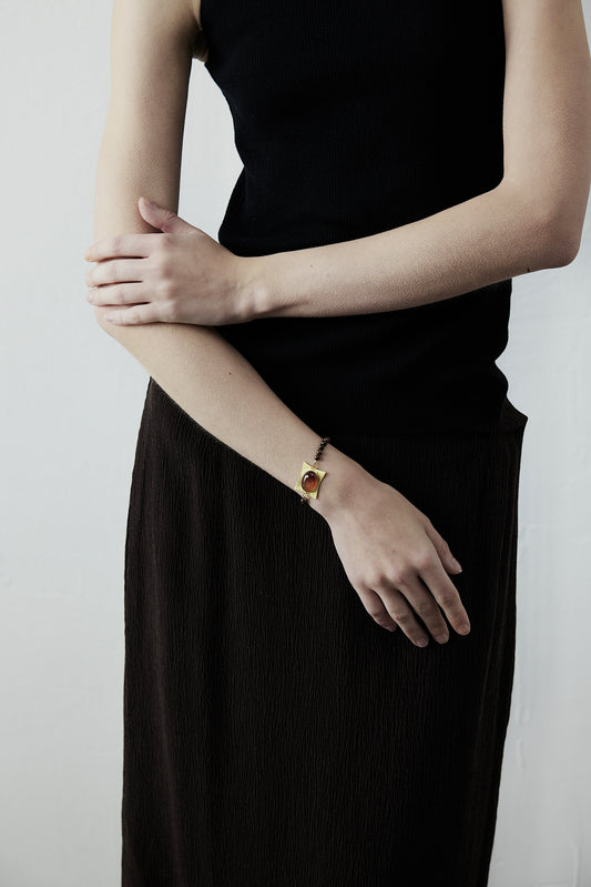 Agate Gemstone Beaded Bracelet