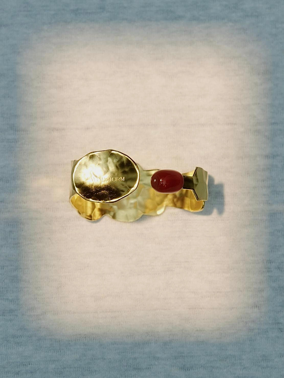 Cornelian Open Cuff Bracelet