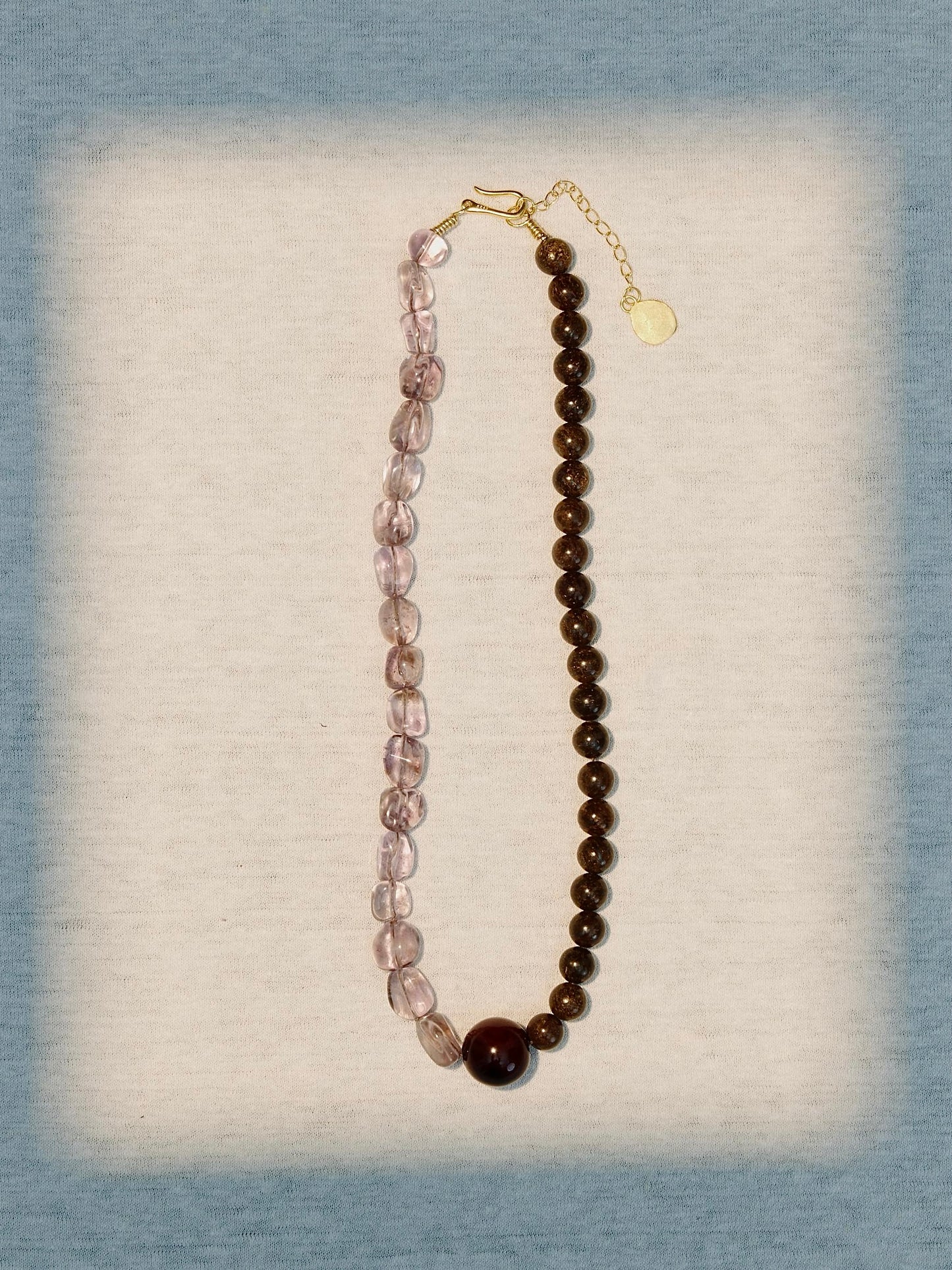 Amethyst Beaded Stack Necklace