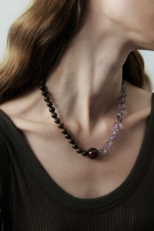 Amethyst Beaded Stack Necklace