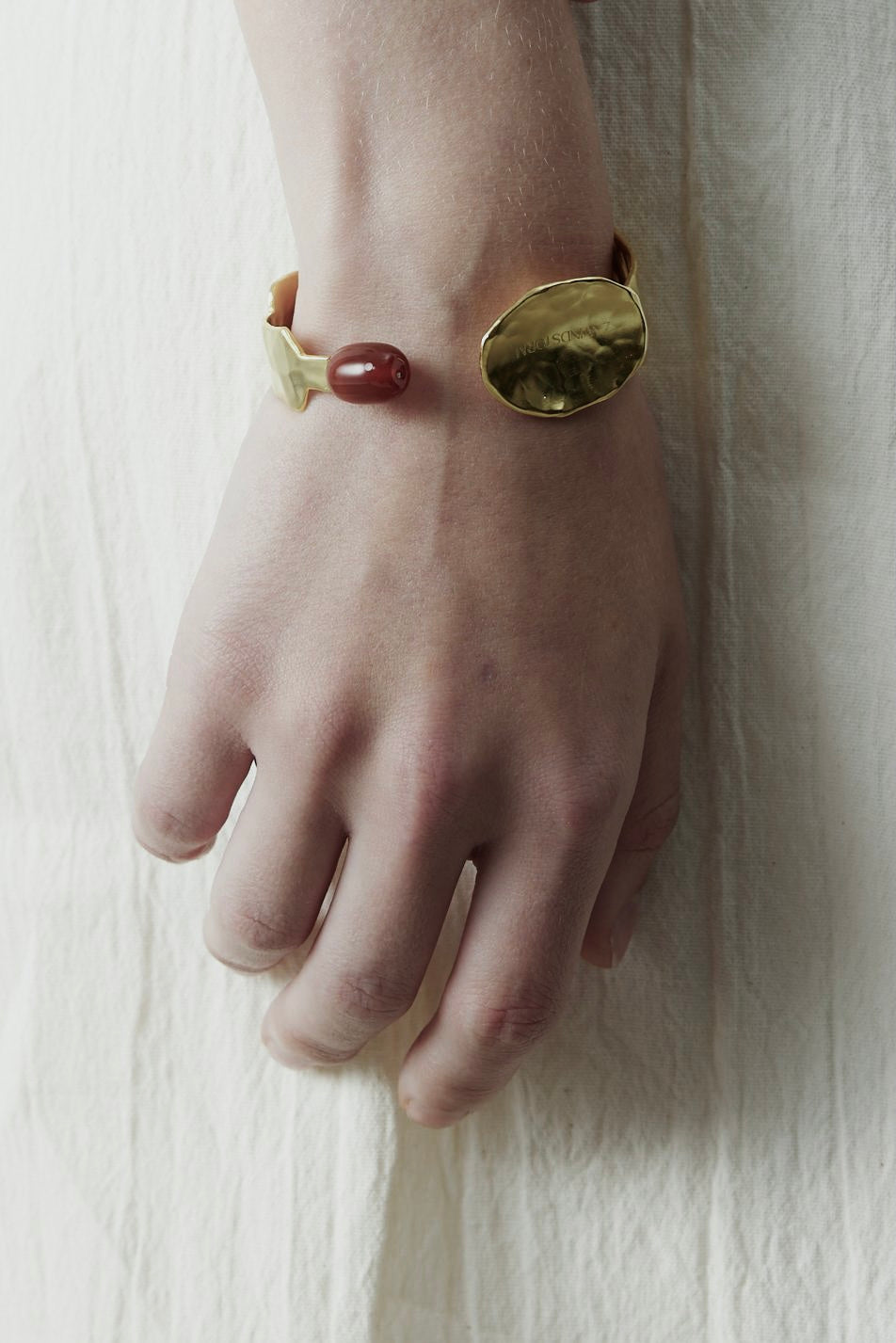 Cornelian Open Cuff Bracelet