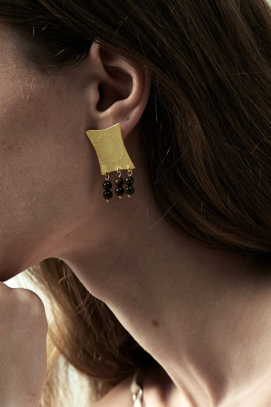Sculptural Oversized Single Stud Earring