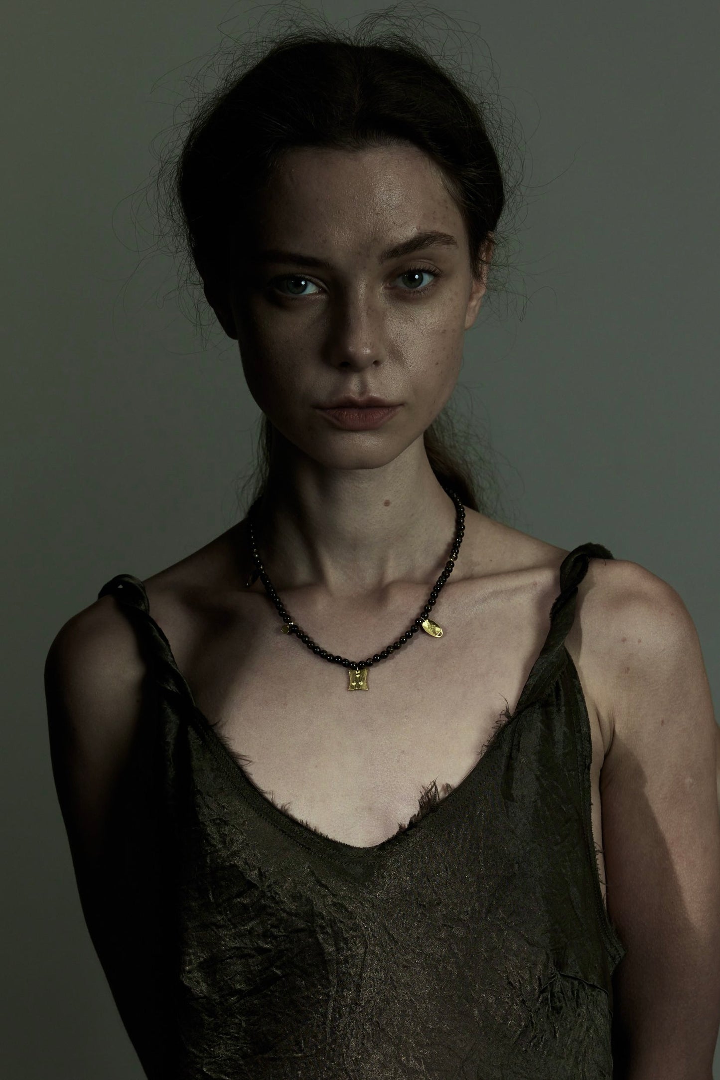 Bronzite Beaded Necklace