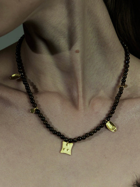 Bronzite Beaded Necklace