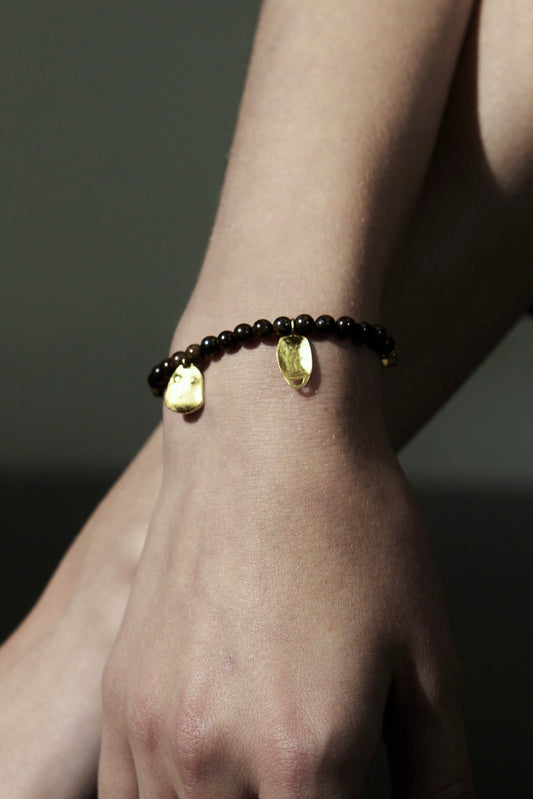 Bronzite Beaded Bracelet