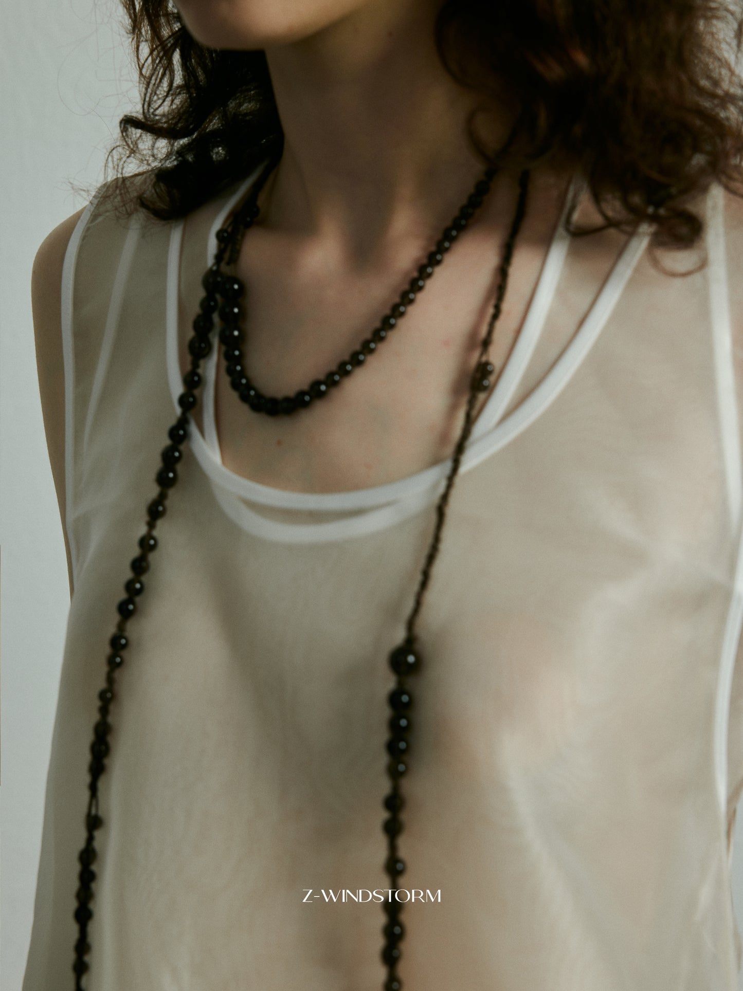 Ultra-Long Beaded Necklace