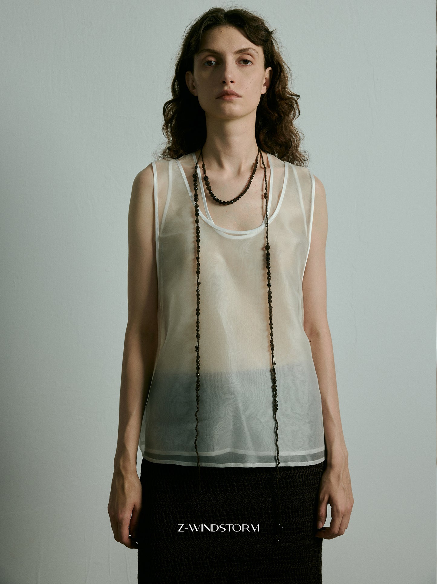 Ultra-Long Beaded Necklace