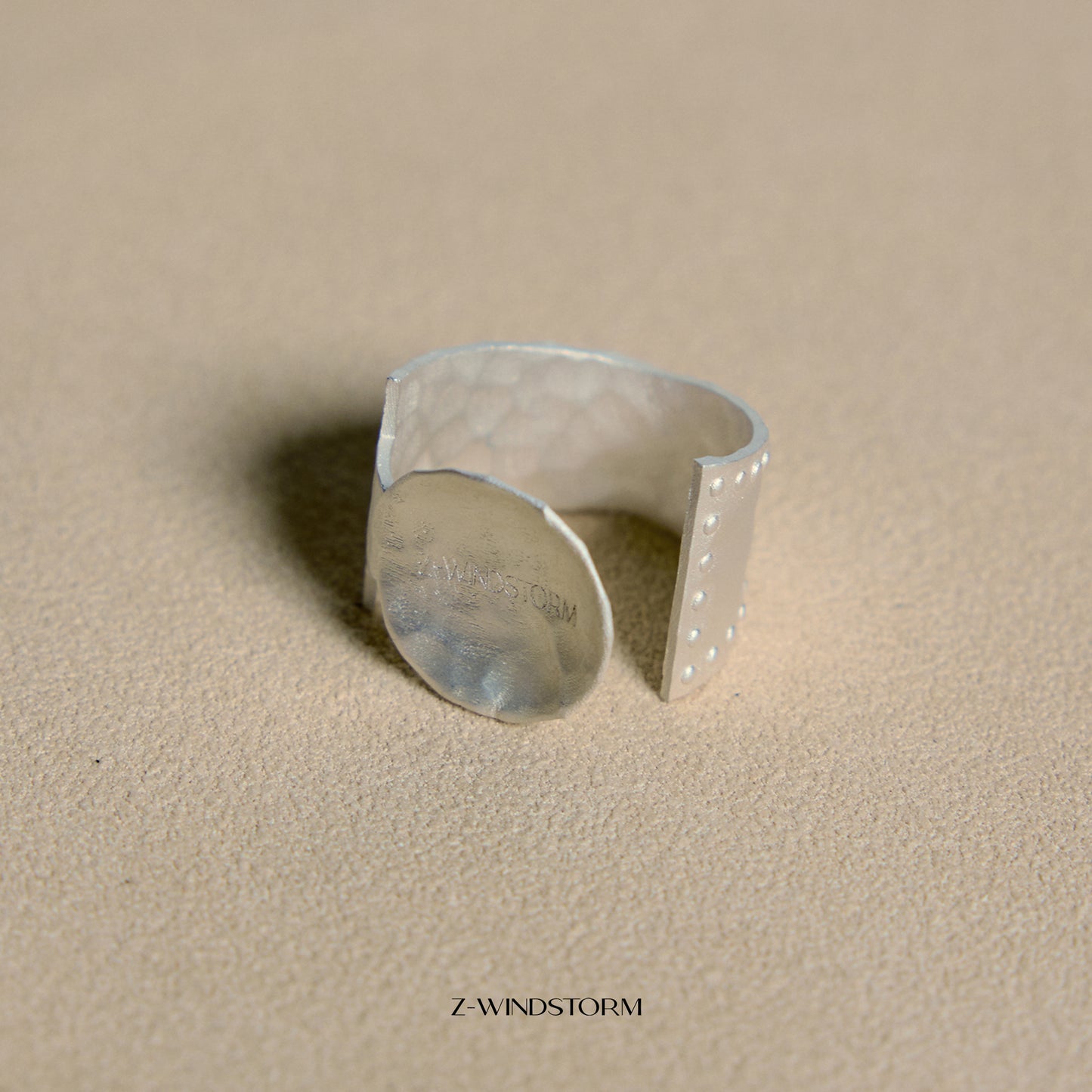 Round Signet Open Ring
