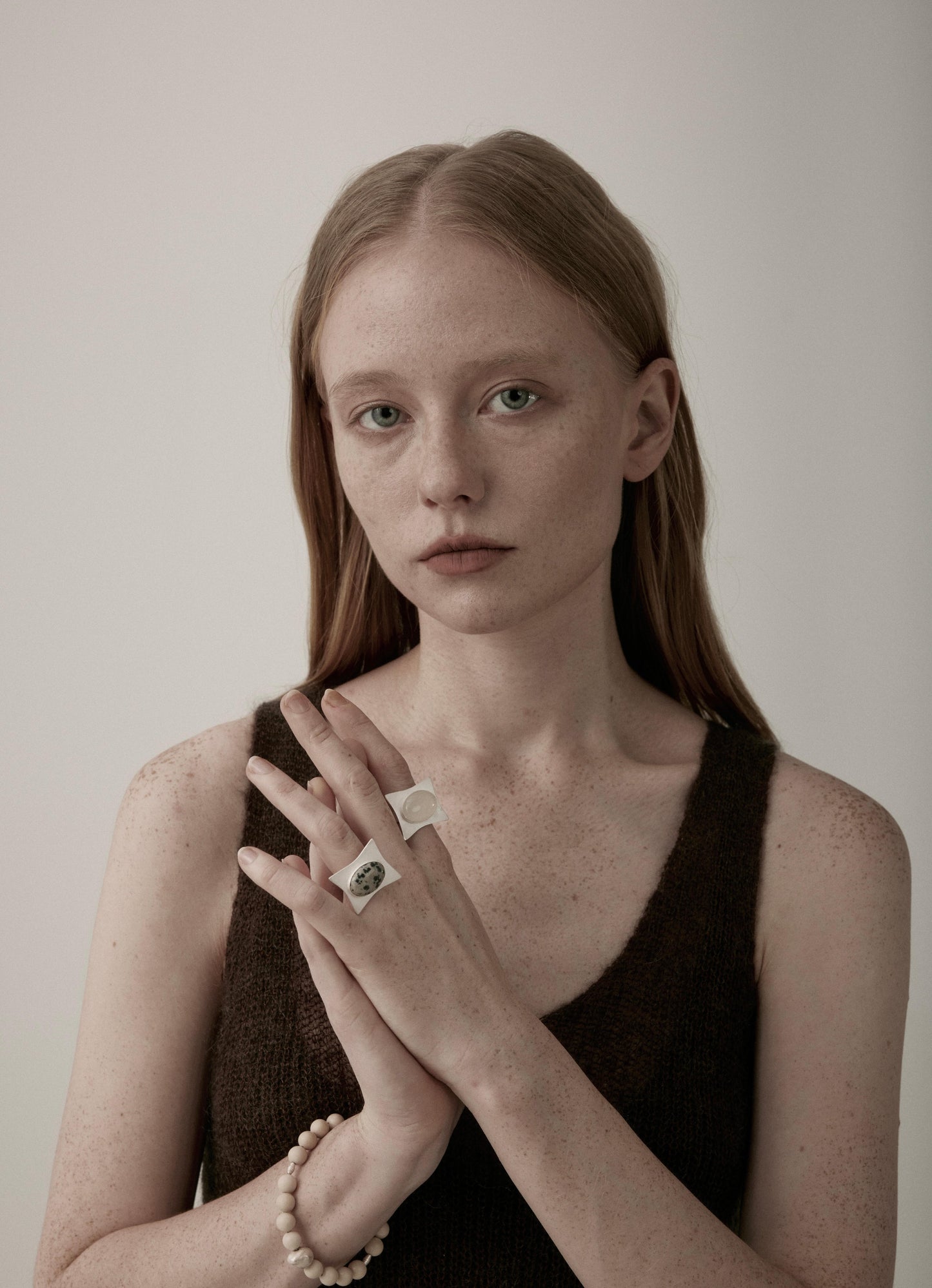 Adjustable Agate Statement Ring