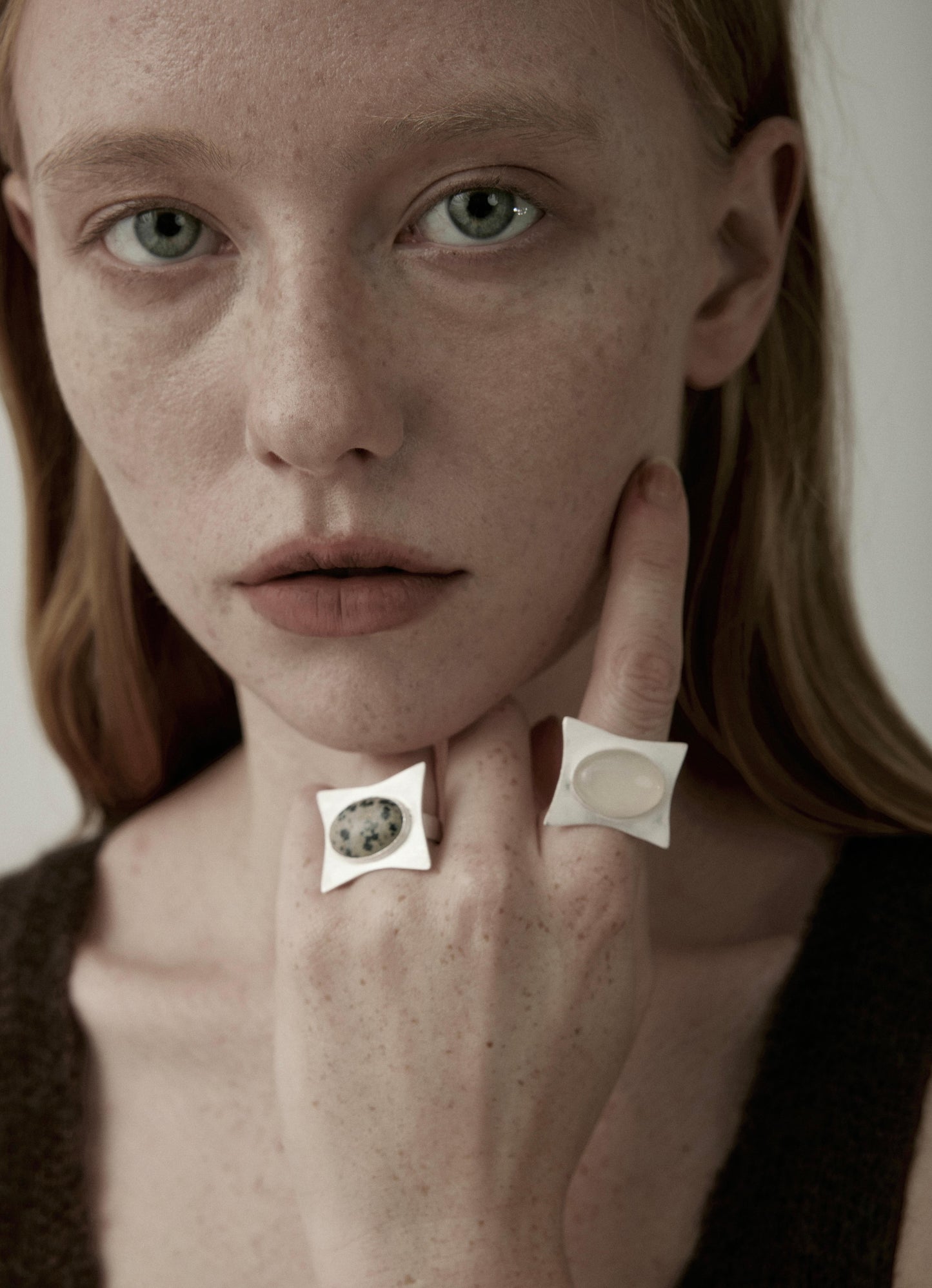 Adjustable Agate Statement Ring