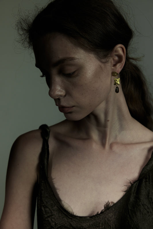 Bronzite Dangle Earrings