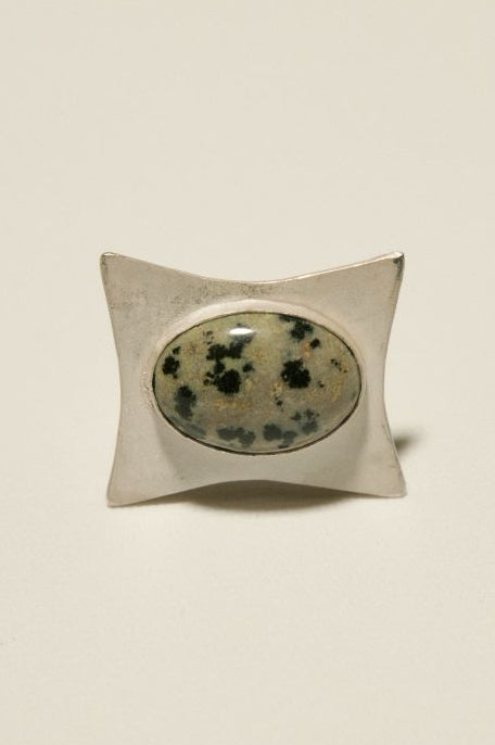 Adjustable Agate Statement Ring