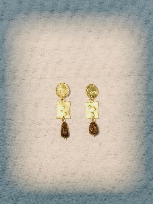 Bronzite Dangle Earrings