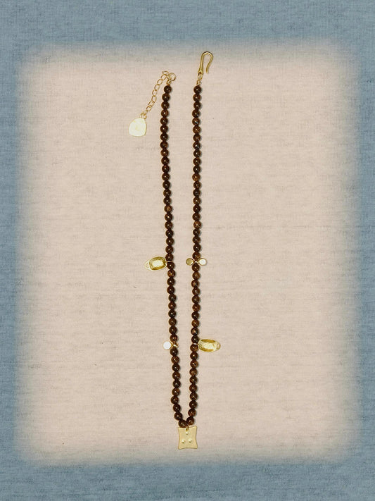 Bronzite Beaded Necklace