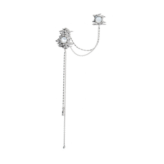Long Baroque Pearl Ear Cuff