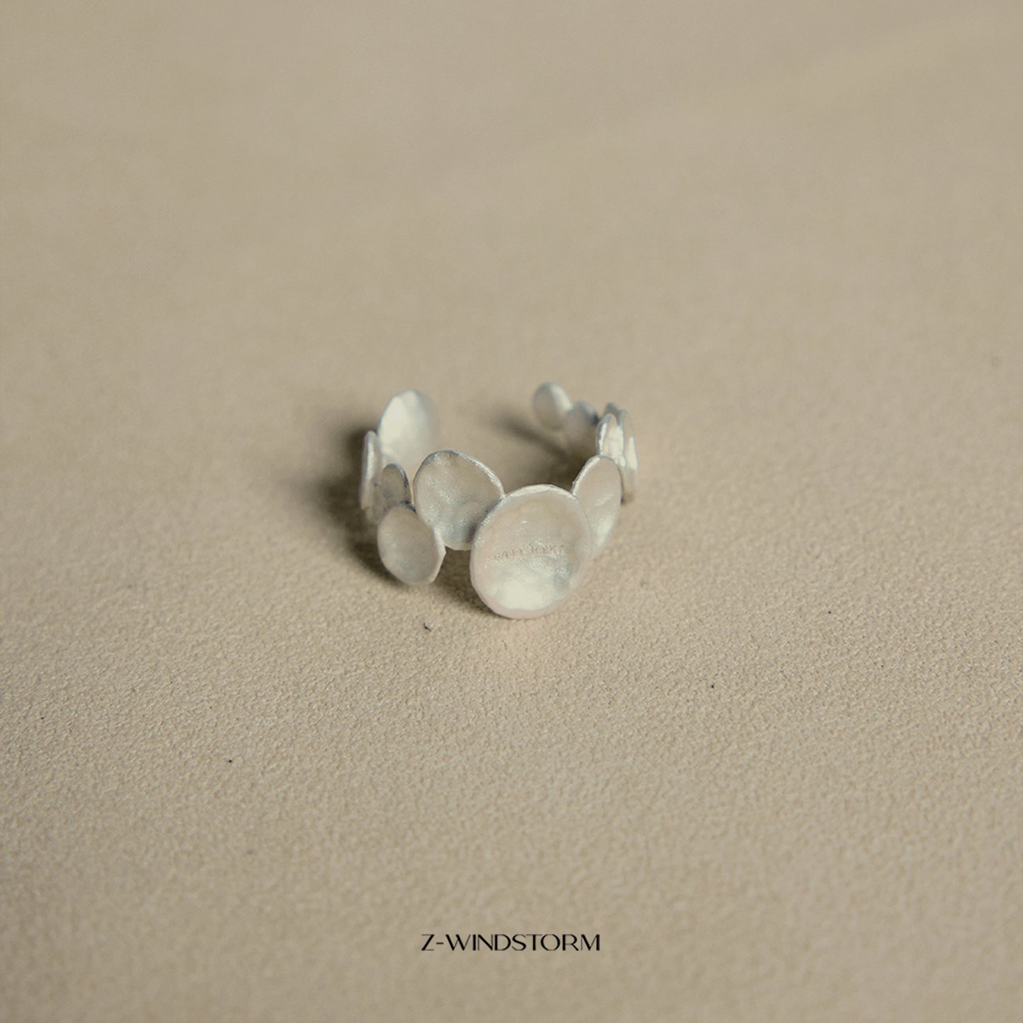 Irregular Sculptural Open Stacking Ring