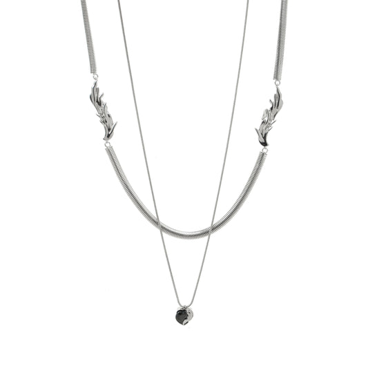 Zircon Coin Necklace Set