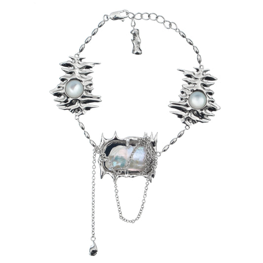 Square Baroque Pearl Bracelet