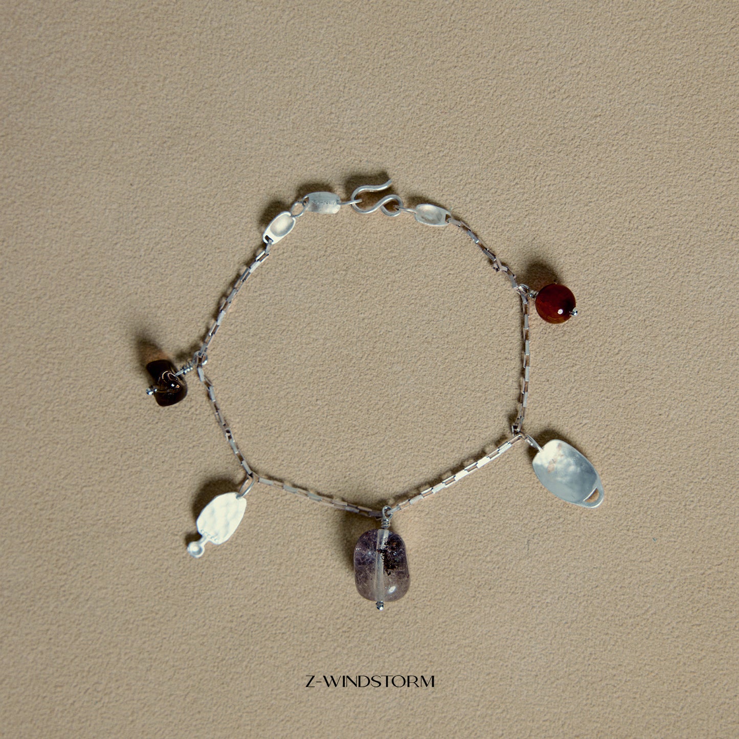 Gemstone Charm Bracelet