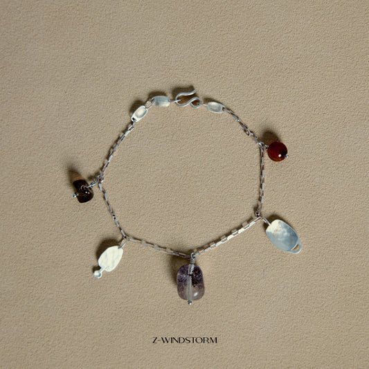 Gemstone Charm Bracelet