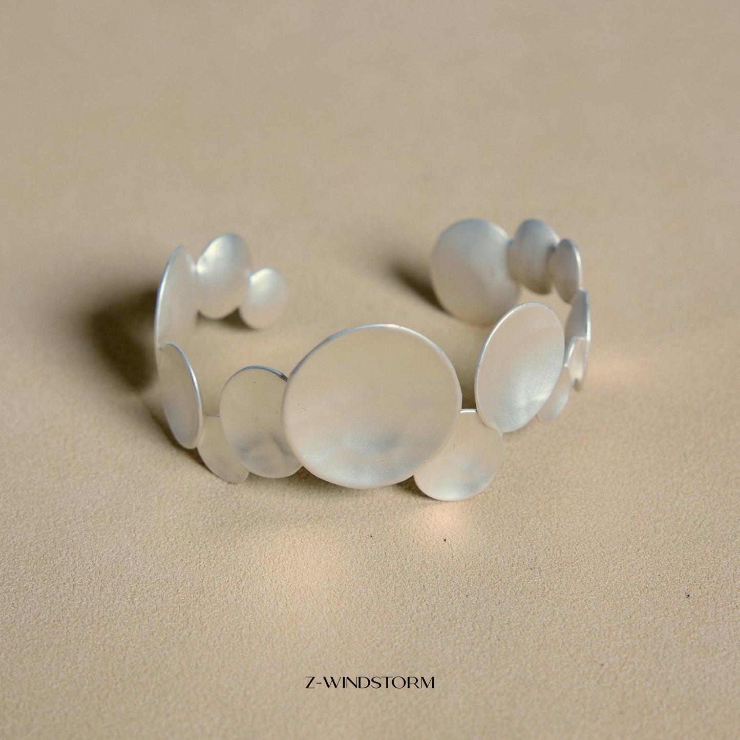Irregular Sculptural Open Cuff Bracelet