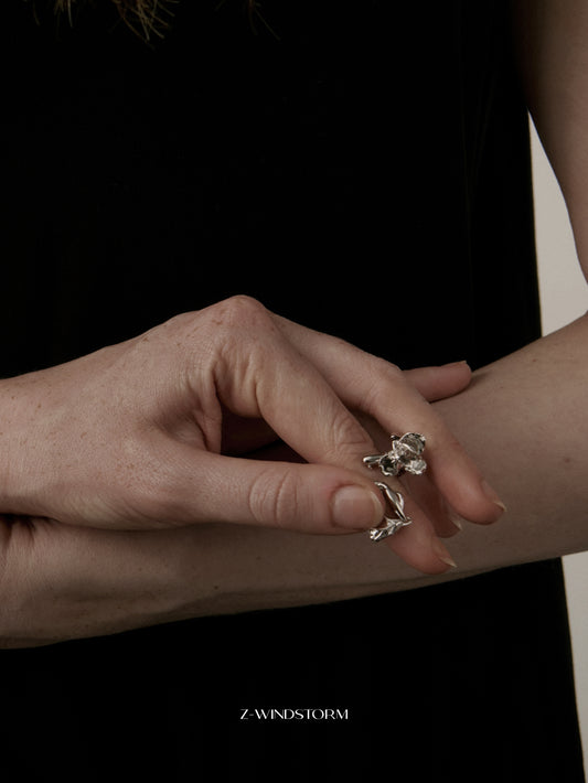 Iris Coiled Ring